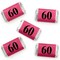 Big Dot of Happiness Chic 60th Birthday - Pink, Black and Gold - Mini Candy Bar Wrapper Stickers - Birthday Party Small Favors - 40 Count